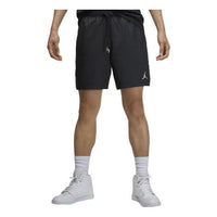 Men's Air Jordan Logo Printing Lacing Black Straight Shorts DM1373-010