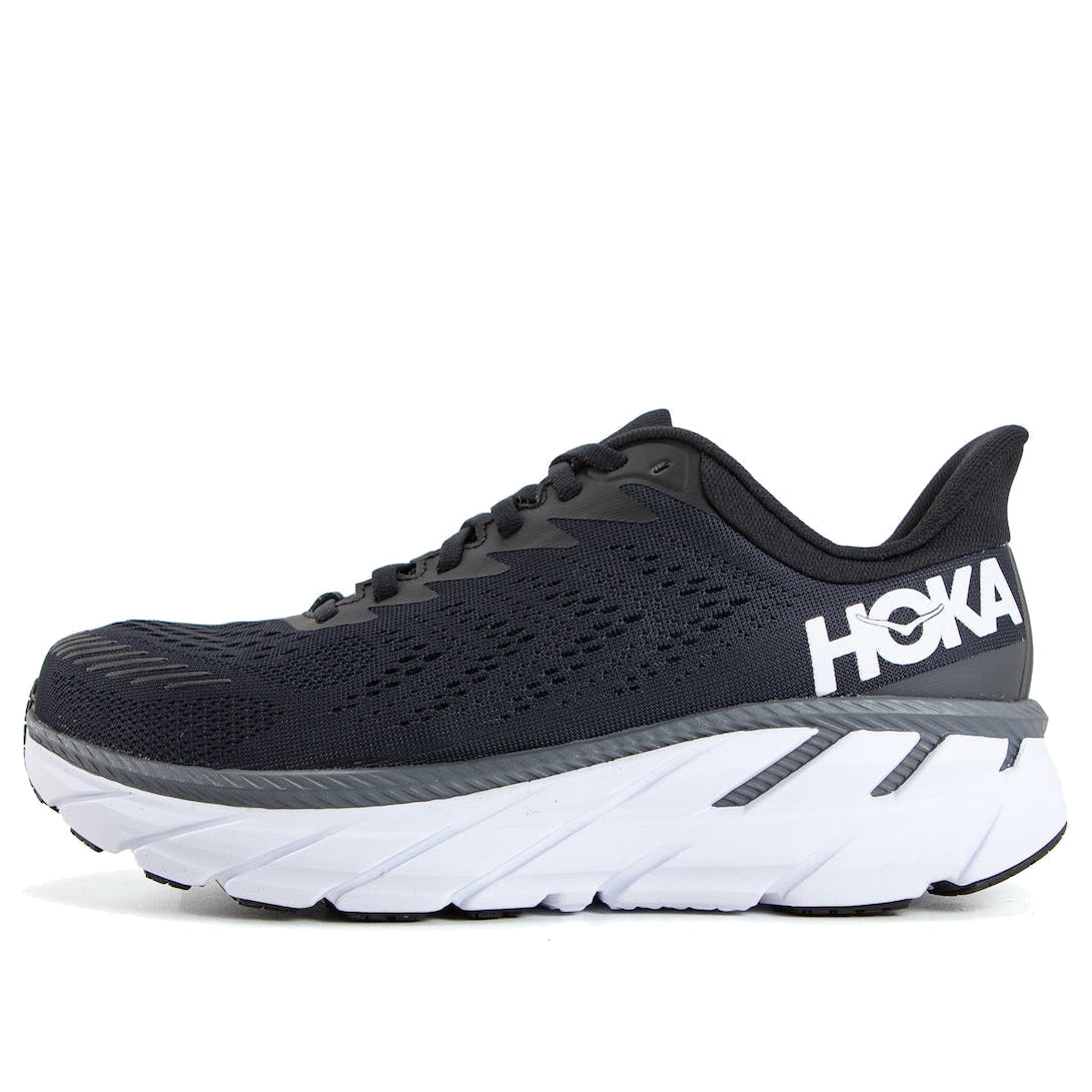 HOKA ONE ONE Clifton 7 Low 'Black White' 1110534-BWHT