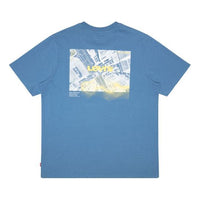 Men's Levis Round Neck Logo Short Sleeve Blue T-Shirt 16711-0002
