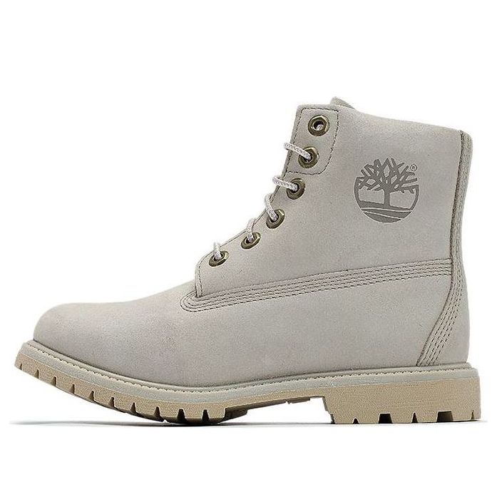 (WMNS) Timberland Paninara Collarless 6 Inch Waterproof Boots 'Light Grey Nubuck' A2M2S071