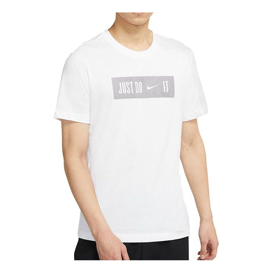Nike Dri-Fit Slogan Reflective T-Shirt 'White' DJ9001-100