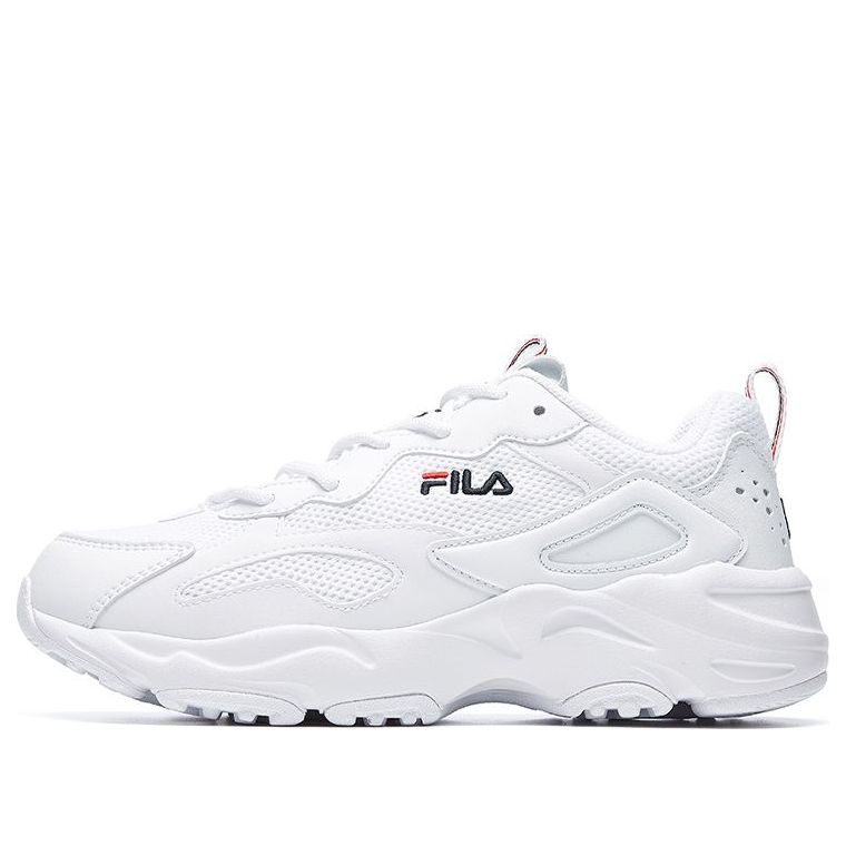 (WMNS) FILA Tracer Series Wear-resistant Low Tops Casual Shoe White F12W021111FWT