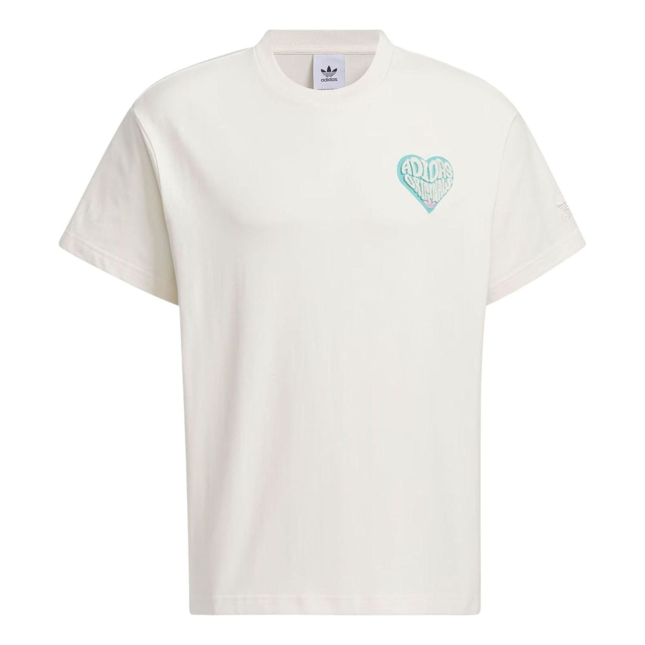 adidas originals V-Day Short Sleeve T-Shirt (Gender Neutral) Asia Sizing 'White' JE3469
