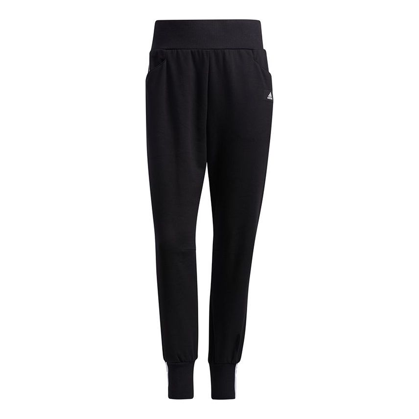 (WMNS) adidas Stripe Bundle Feet Sports Pants/Trousers/Joggers Black GP0697