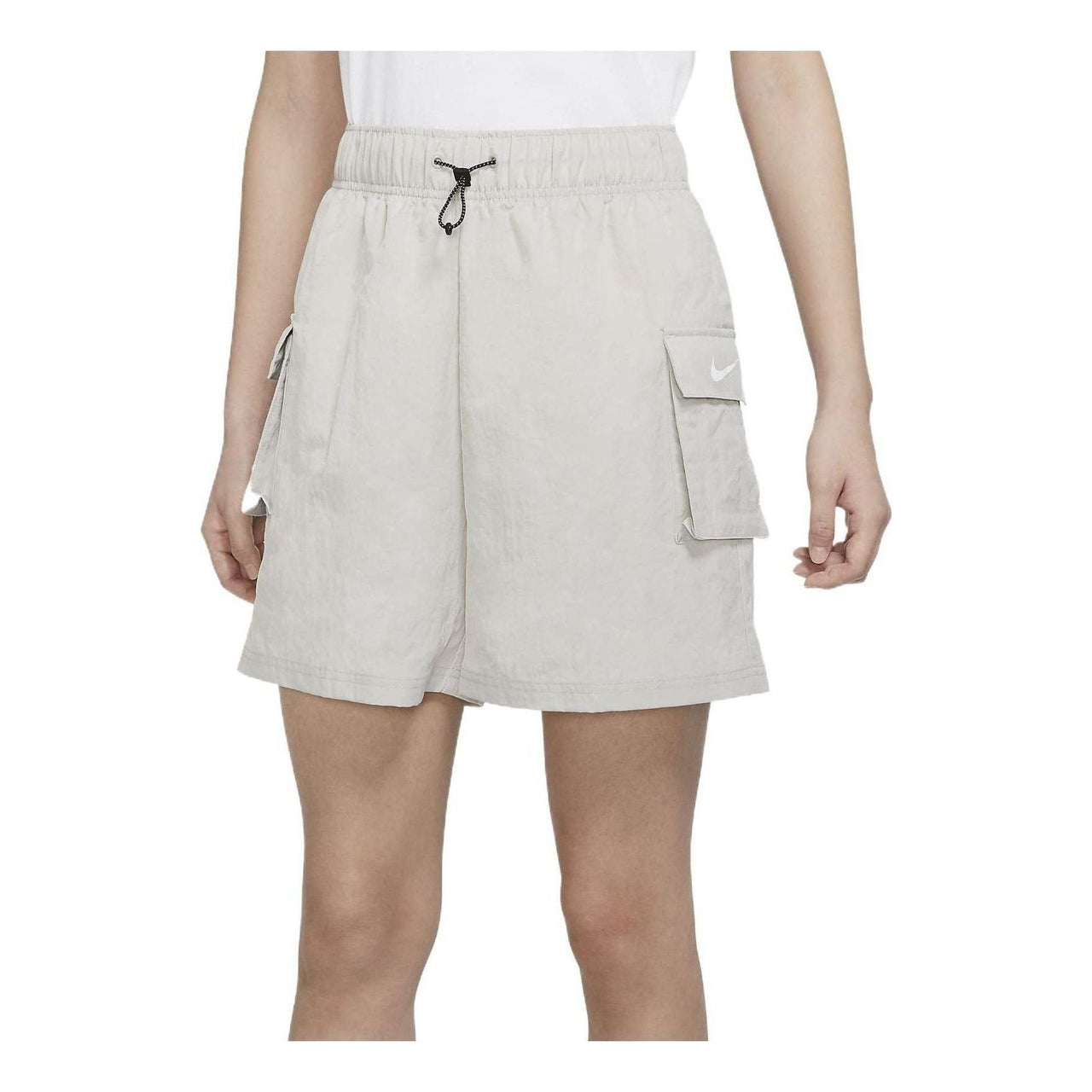 (WMNS) Nike Sportswear Essential Woven High-Rise Shorts 'Grey' DM6248-012