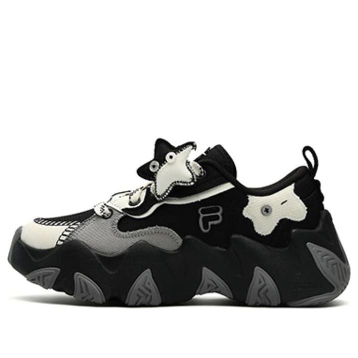 (WMNS) FILA FUSION STARFISH-CVS Sneakers 'Black White' T12W341304ABG