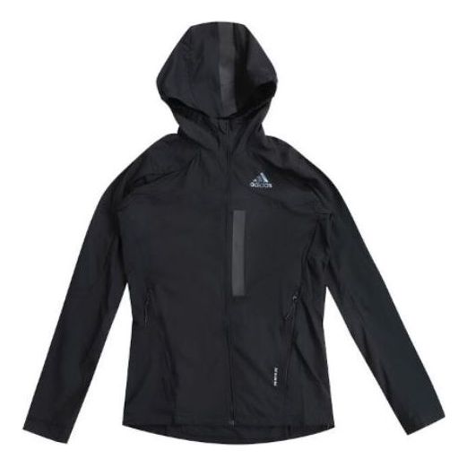 adidas Marathon Translucent Running Jacket 'Black' H59938