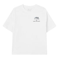 (WMNS) FILA Loose Round Neck Casual Sports Short Sleeve White F11W128118F-WT