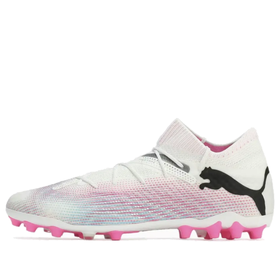 PUMA Future 7 Ultimate MG 'White Black Poison Pink' 107703-01