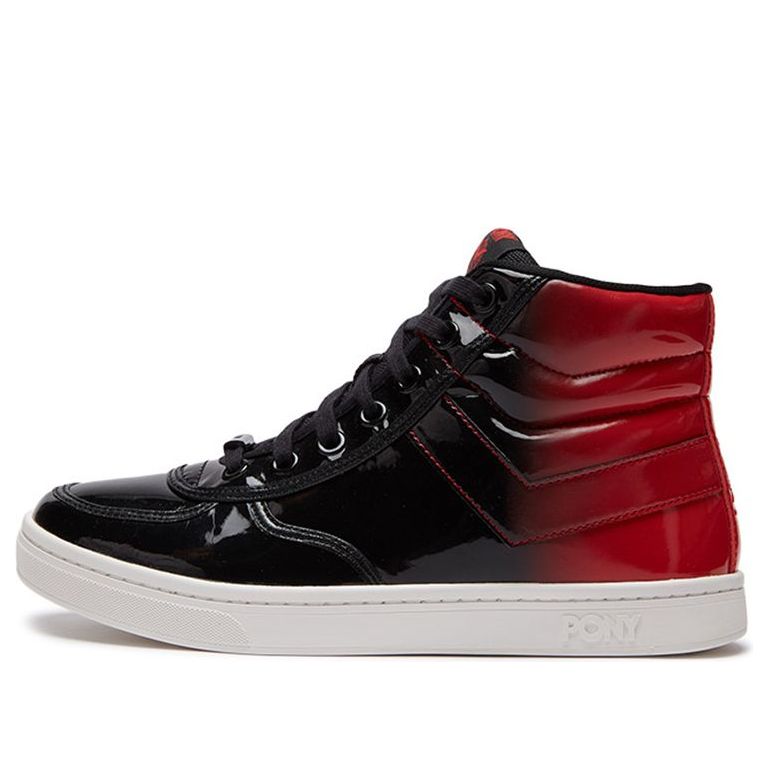 PONY Slam Dunk High-Casual Shoes Black/Red 01M1SL01BK