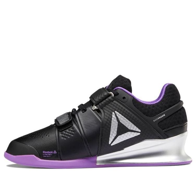 (WMNS) Reebok Legacy Lifter Low-Top Weightlifting Shoes Black/Purple DV6231