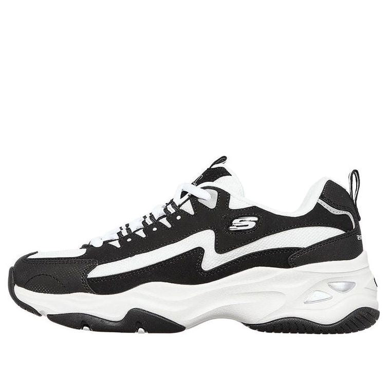 (WMNS) Skechers D'lites 4.0 Black/White 149491-BKW