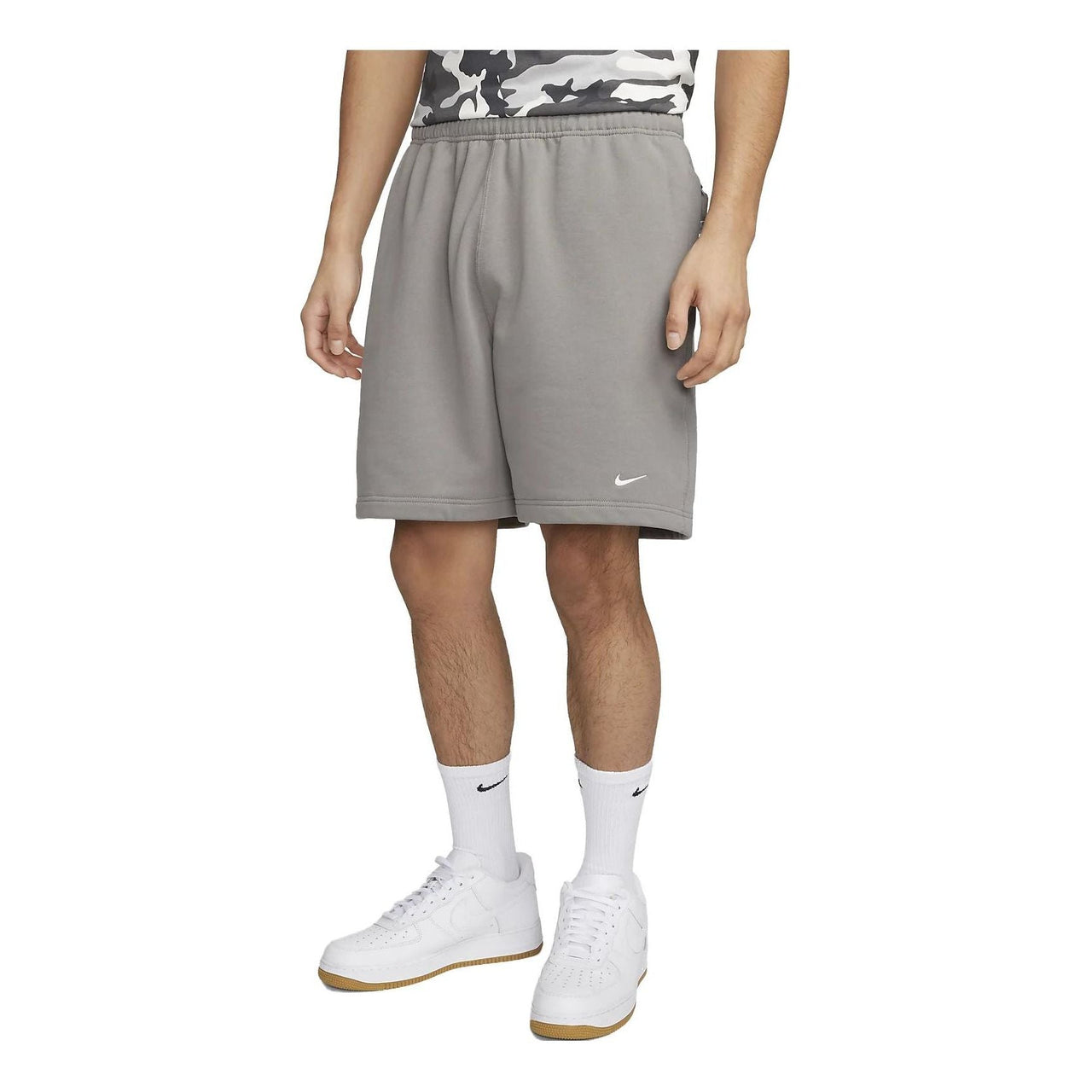 Nike Solo Swoosh French Terry Shorts 'Grey' DX0818-029