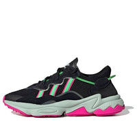 (WMNS) adidas Ozweego 'Black Shock Lime Pink' EE5714