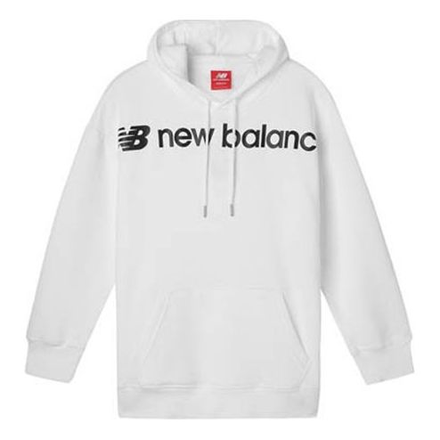 (WMNS) New Balance Classic Core Hoodie 'White Black' AWT93595-WT