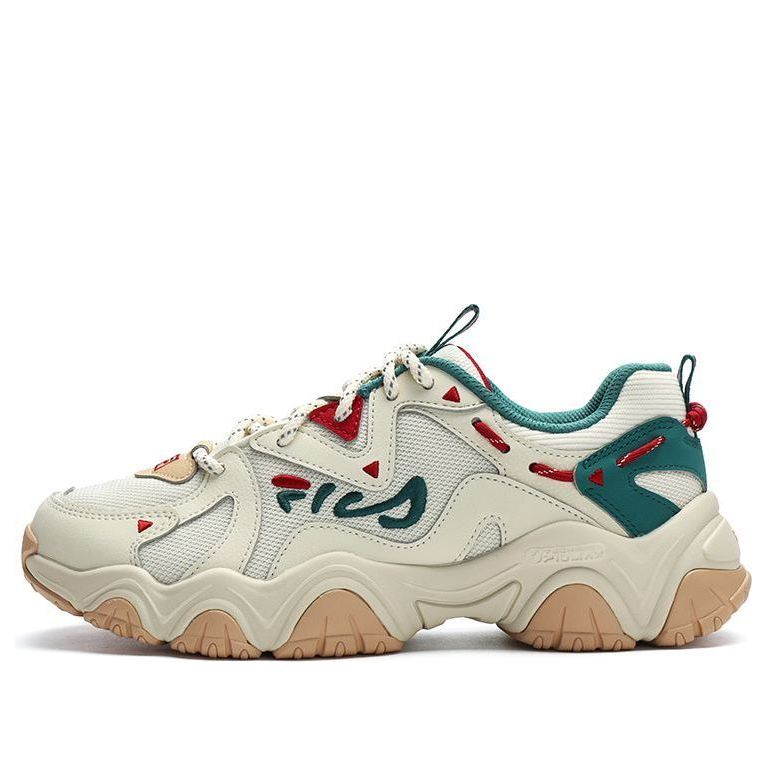 (WMNS) FILA Fluid 4 Sneakers 'Cream Green Red' F12W312101FCC