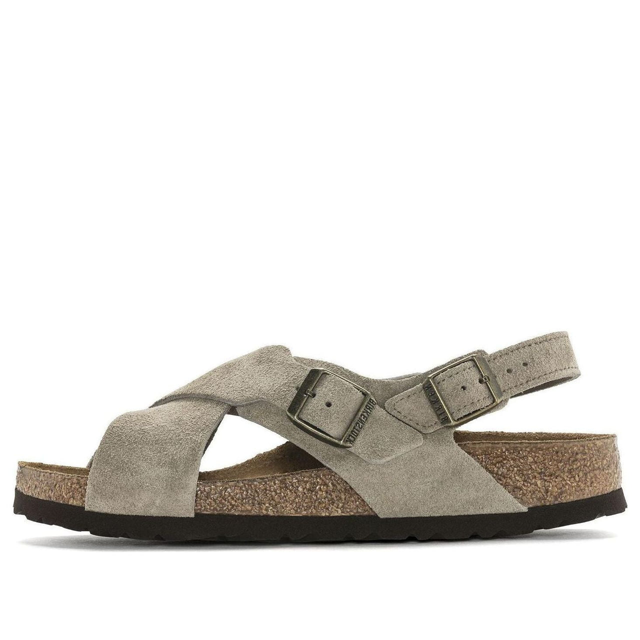Birkenstock Tulum Suede Leather Narrow Fit Sandals 'Taupe' 1024110