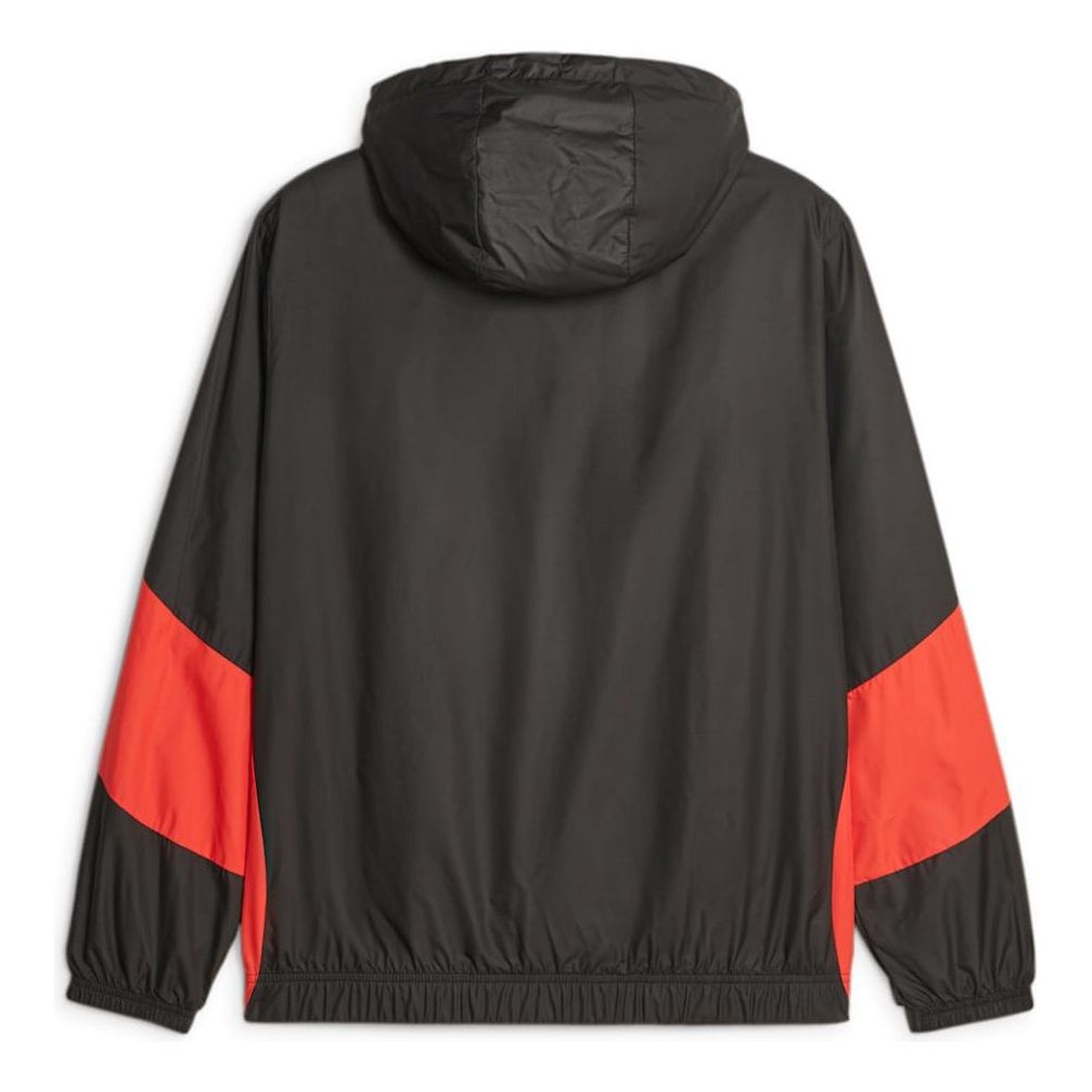 PUMA Milan Ac Pre-match Woven Jacket 'Black Red' 772233-04