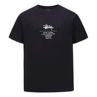 Men's Stussy Alphabet Short Sleeve t Black 2002117