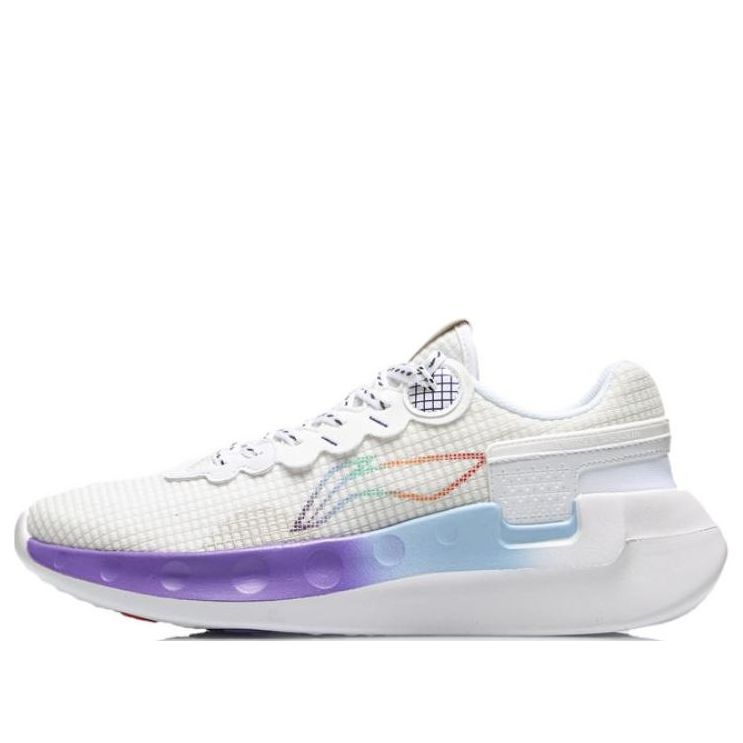 Li-Ning Happy Marathon Running Shoes 'White Purple' ARHT041-1