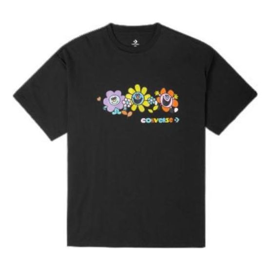 Converse Much Love Crew Neck T-Shirt Asia Sizing 'Black' 10022935-A02