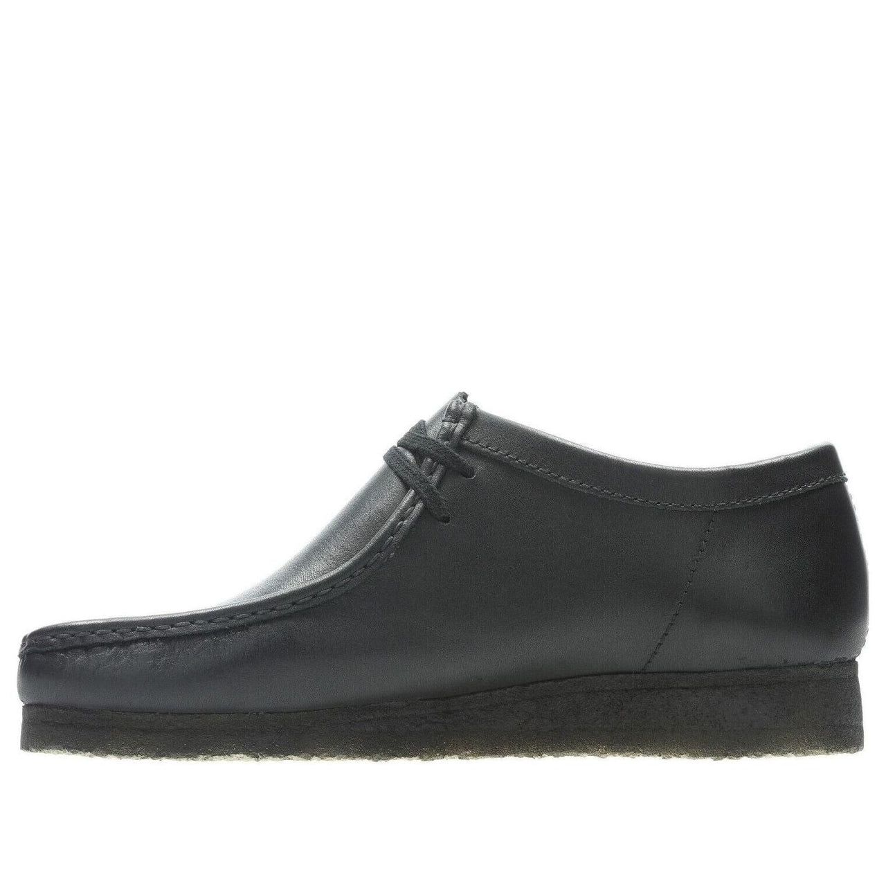 Clarks Wallabee Boots 'Black Leather' 26155514