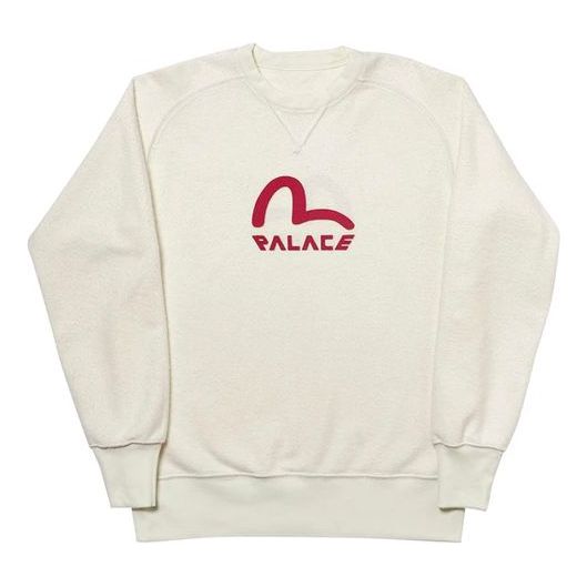 PALACE x EVISU Reversible Crew Logo Crewneck White PAL-SS20-011