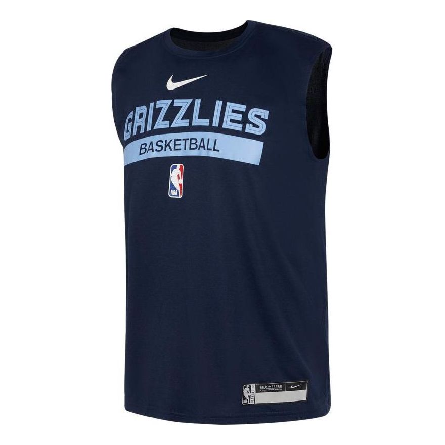 Nike x NBA Memphis Grizzlies Dri-FIT Training Sleeveless T-Shirt Dark Blue' FN5207-419