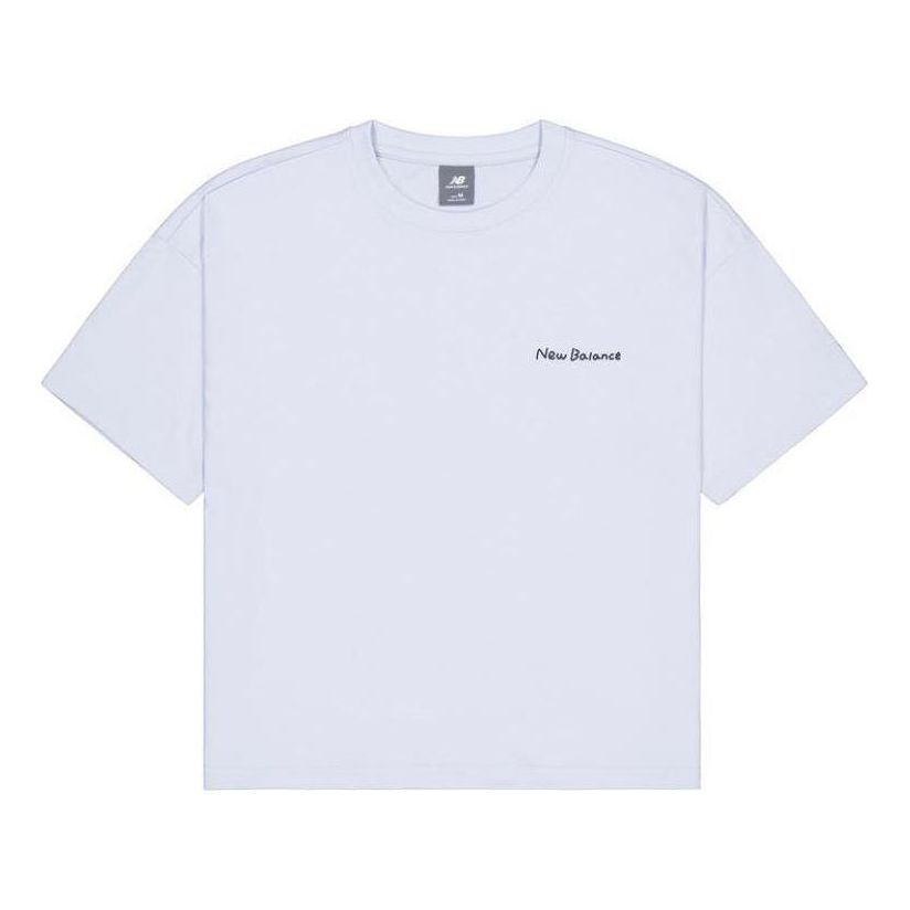 (WMNS) New Balance x Tombonia Skateboarding Graphic T-shirt 'Light Blue' AWT42321-SL1