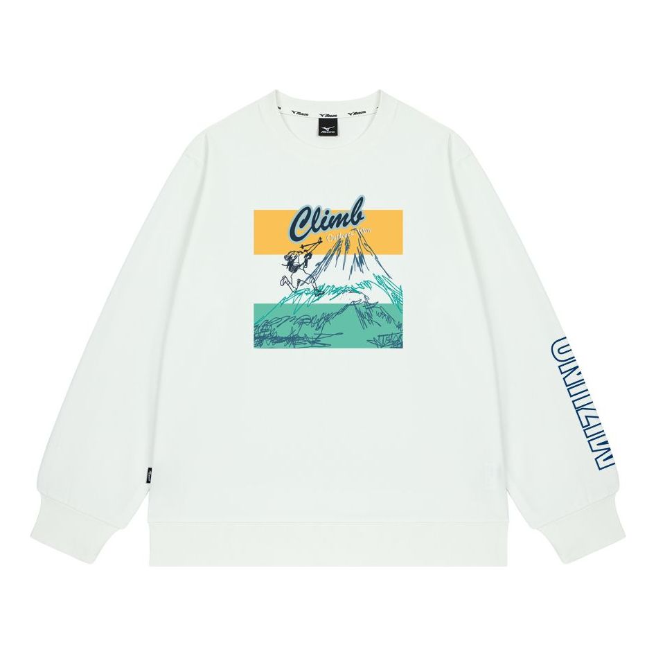 Mizuno Casual Graphic Sweater 'White' A2CA2A43
