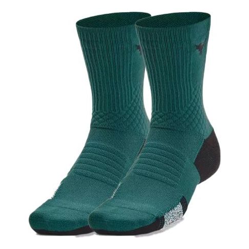 Under Armour Armourdry Playmaker Mid-Crew Socks 'Green' 1376230-722