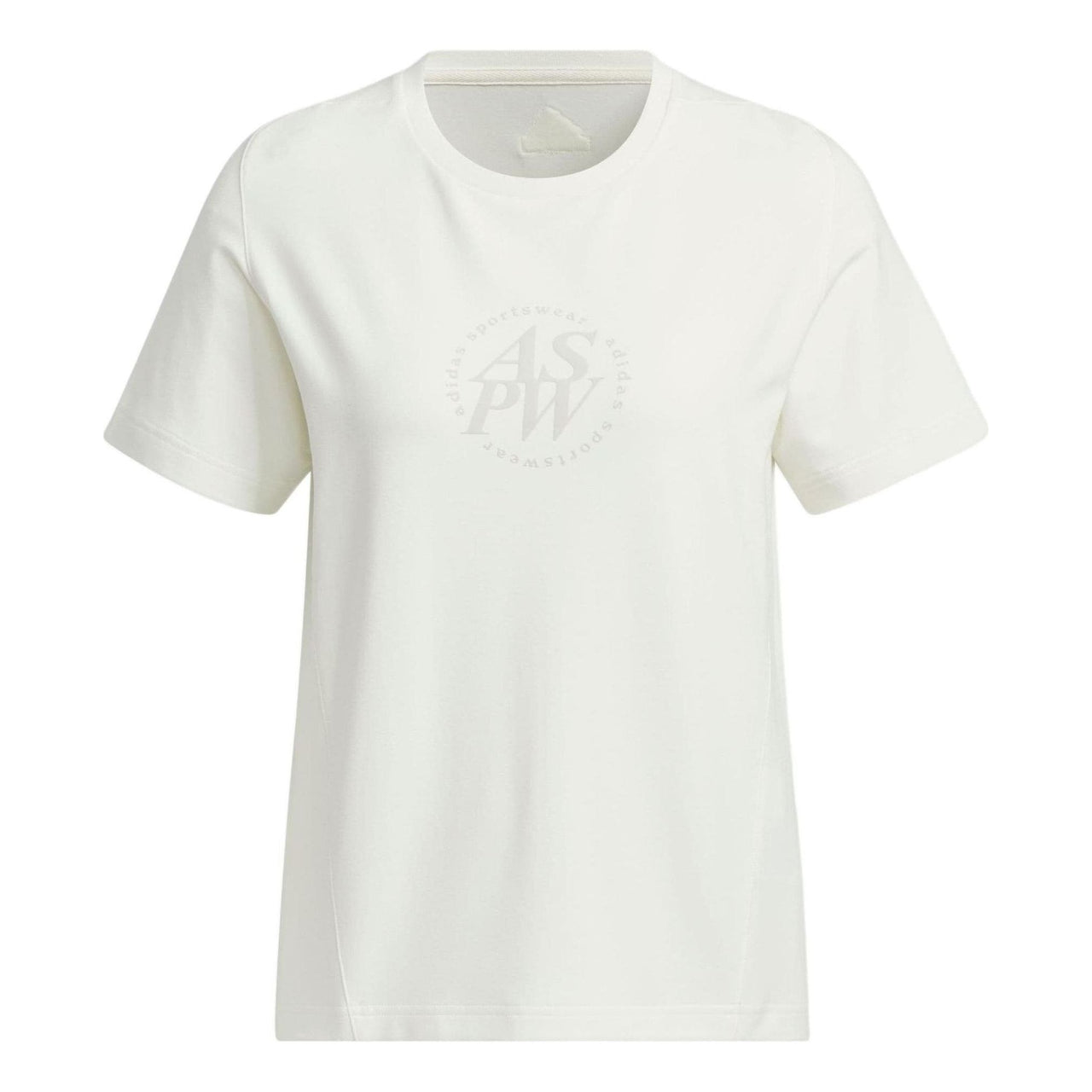 (WMNS) adidas Letter Printed T-Shirt Asia Sizing 'White' JJ3587