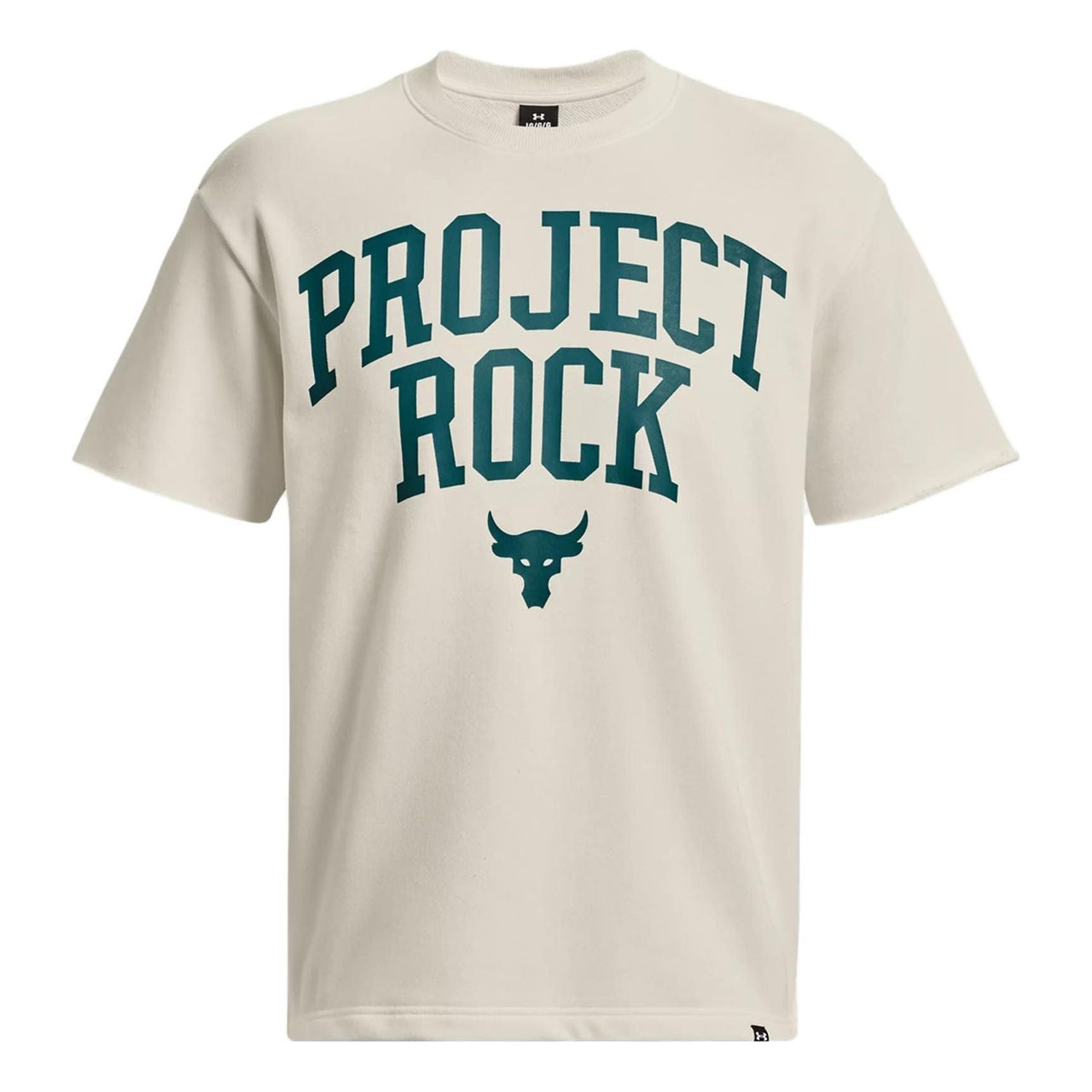 Under Armour Project Rock Heavyweight Terry Short Sleeve T-shirt 'Beige Teal' 1377435-130