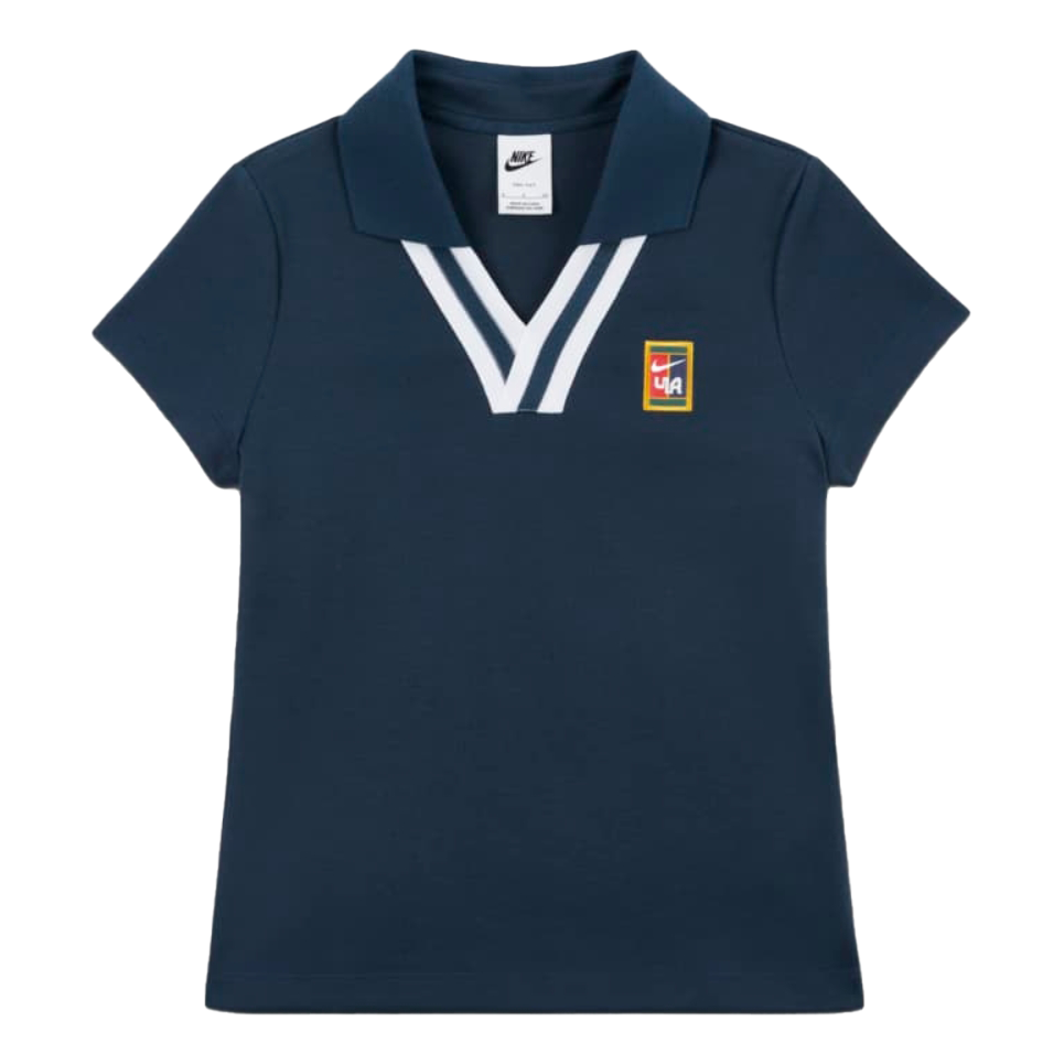 (WMNS) Nike Women by YOON Short Sleeve Polo Shirt Asia Sizing 'Armoury Navy' FZ0277-478
