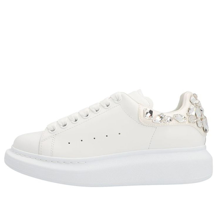 (WMNS) Alexander McQueen Larry Sneakers 'Crystal White' 733014WICYH9069