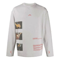 Men's A-COLD-WALL Glass Printing Long Sleeves Gray ACWMTS006WHL-WHI