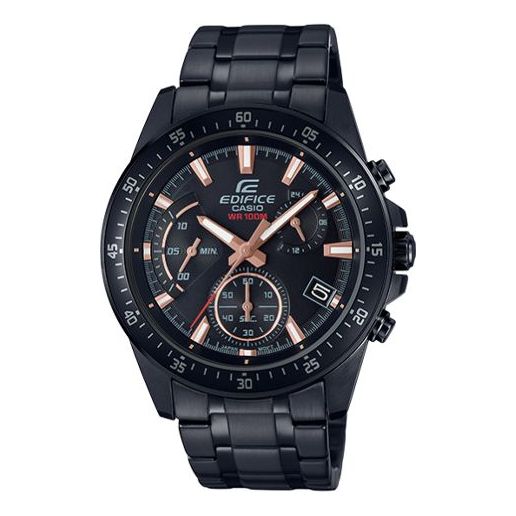CASIO Waterproof EDIFICE Quartz Sports Shockproof Sapphire Crystal Mens Black Analog EFV-540DC-1B