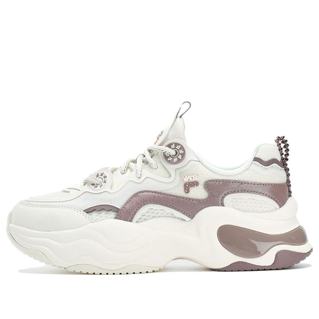 (WMNS) FILA FUSION Bubble Sneakers 'White Brown' T12W321305FGA