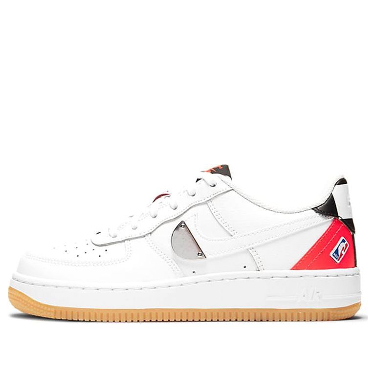 (GS) Nike x NBA Air Force 1 LV8 1 HO20 'White Bright Crimson' CT3842-101