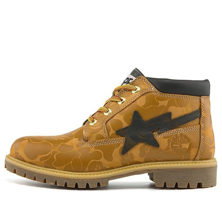 Timberland x BAPE Nelson Premium Waterproof Chukka Boots 'Wheat and Chocolate' A2QBXW