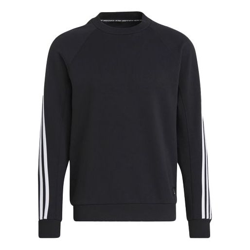 adidas M FI Crew Sportswear 3-Stripes Sweatshirt Black GM6463