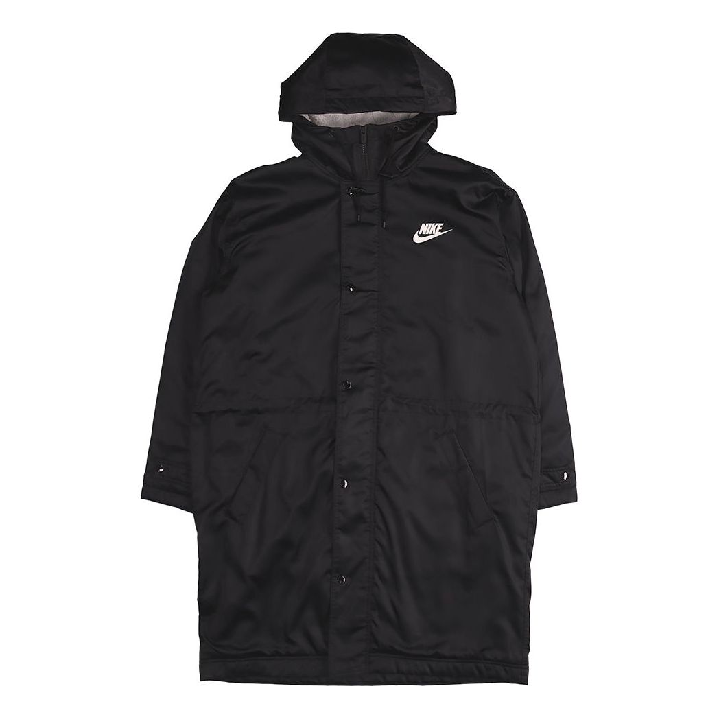 Nike Alphabet Logo Hooded Padded Jacket Black BV4695-010