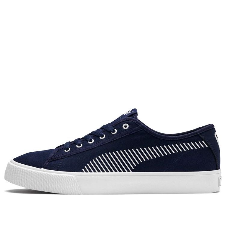 PUMA Bari Stylish Retro Low Top Casual Skate Shoes Unisex Navy Blue 369116-03