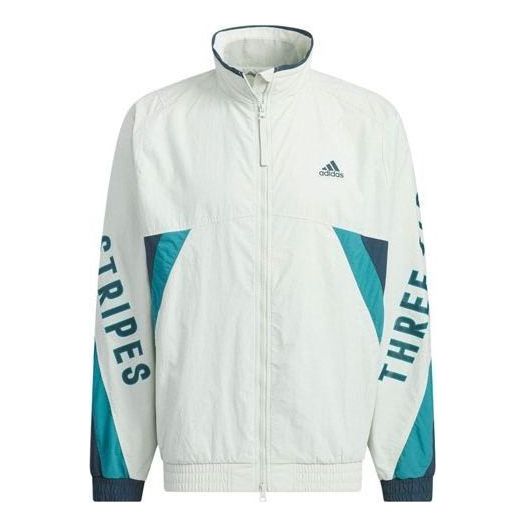 adidas Word Woven jacket Asia Sizing 'White Blue' IS5148
