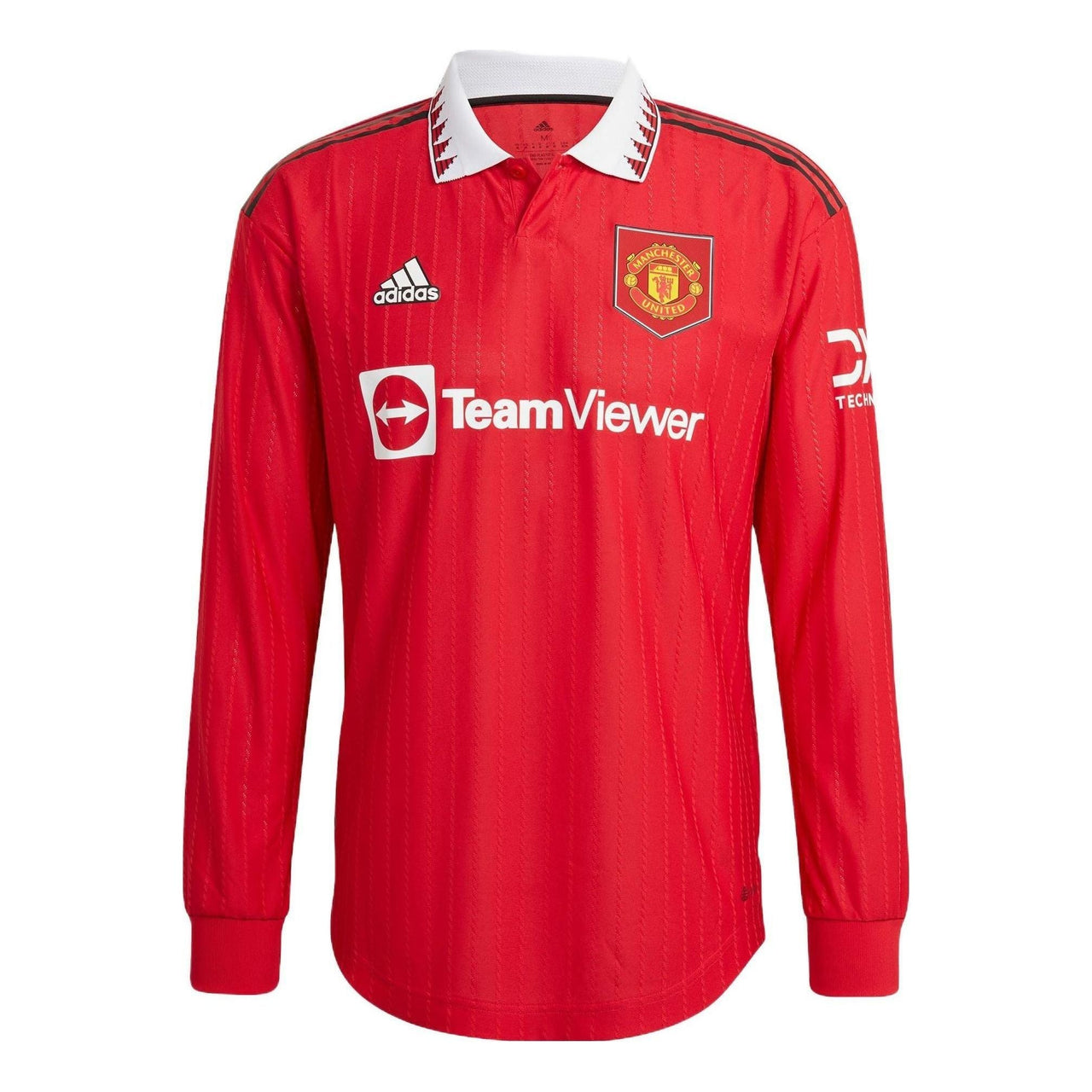 adidas Manchester United 22/23 Long Sleeve Home Authentic Jersey 'Red' HN5748