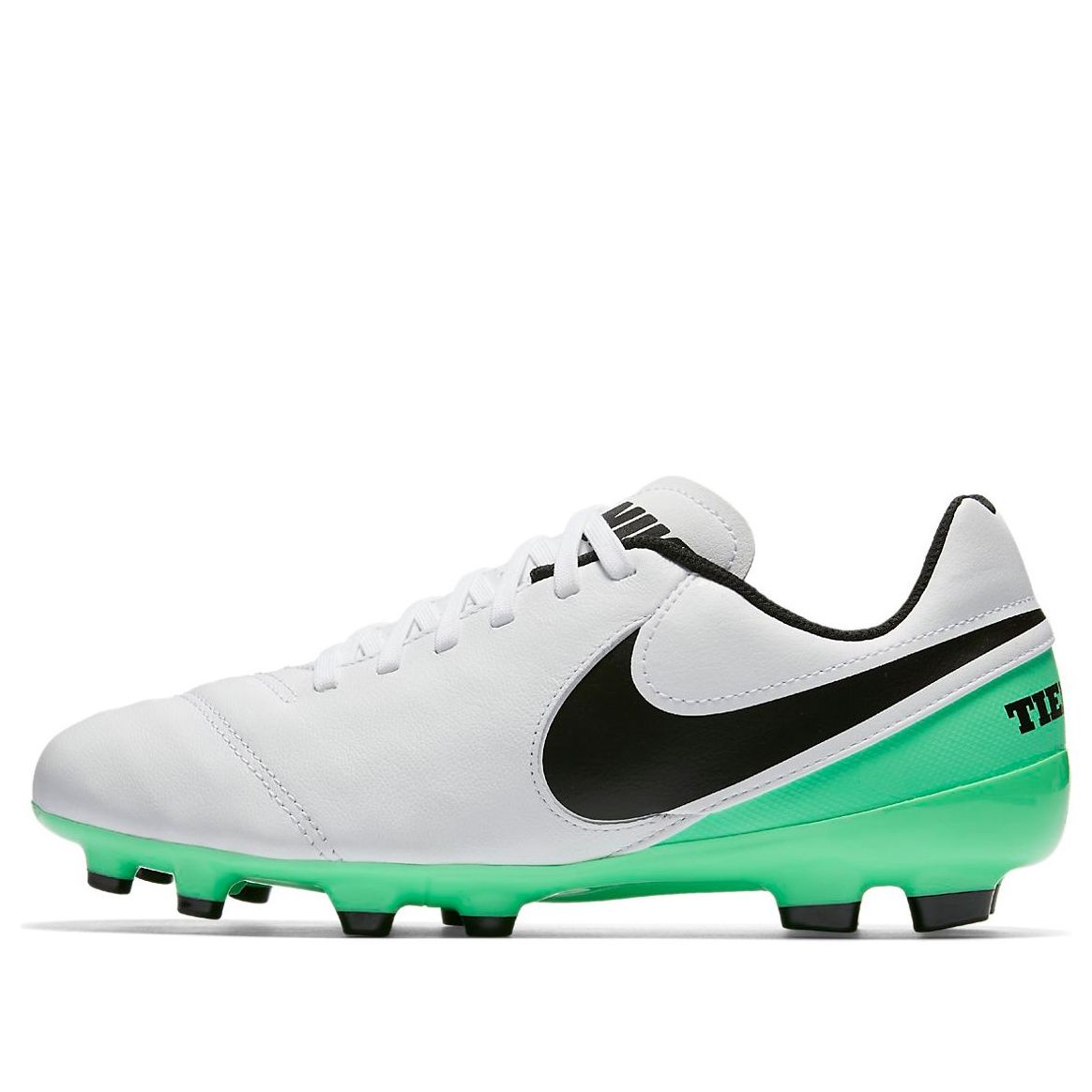 (GS) Nike Tiempo Legend VI FG 'White Green Black' 819186-103