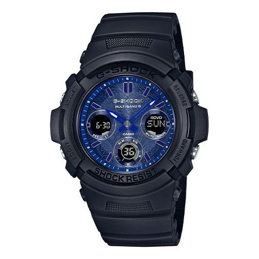 CASIO G-Shock Analog-Digital 'Black Blue' AWG-M100SBP-1APR