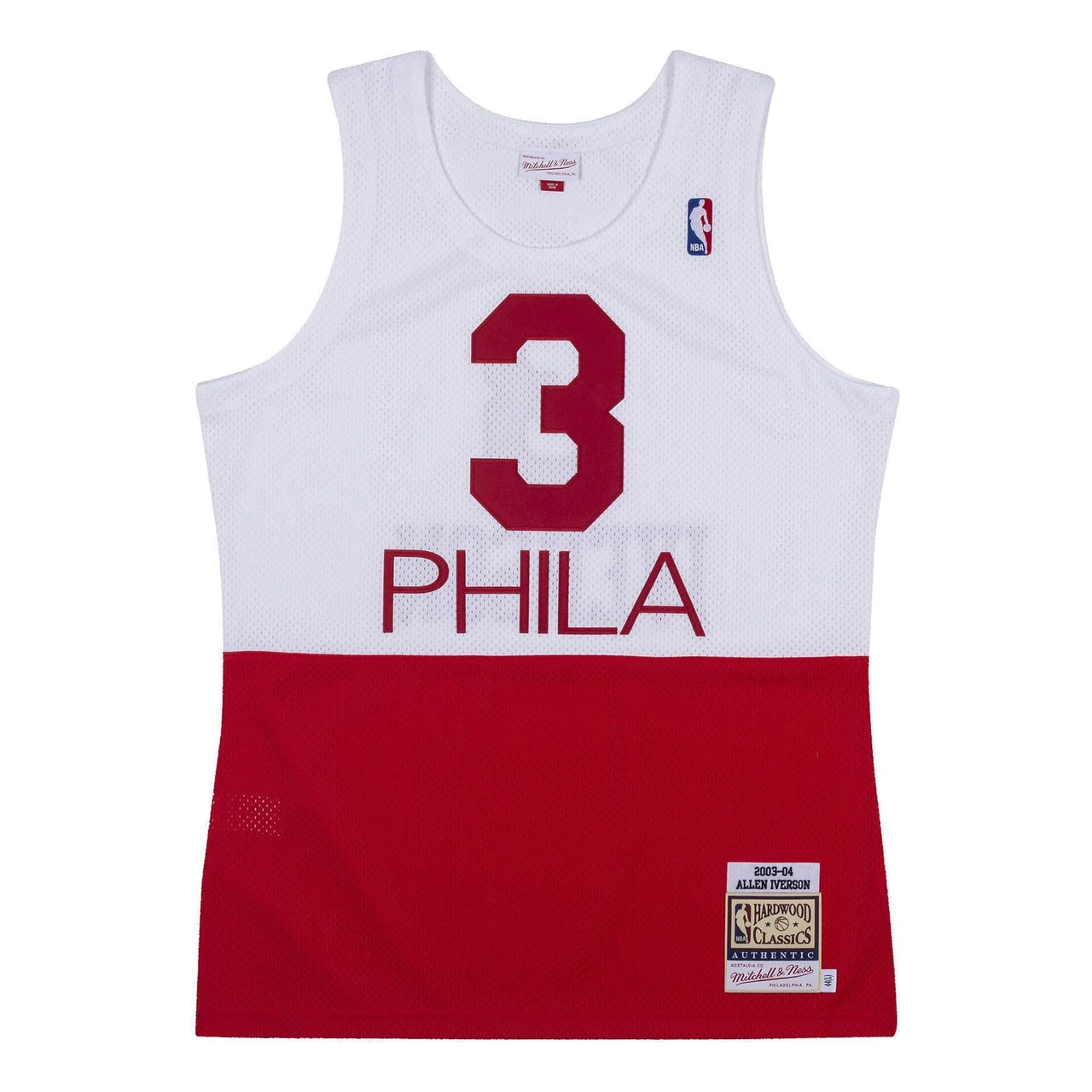 Mitchell & Ness x NBA Philadelphia 76ers 2003-04 Jerseys 'Allen Iverson 03' AJY4AC19093-P76WHIT03AIV