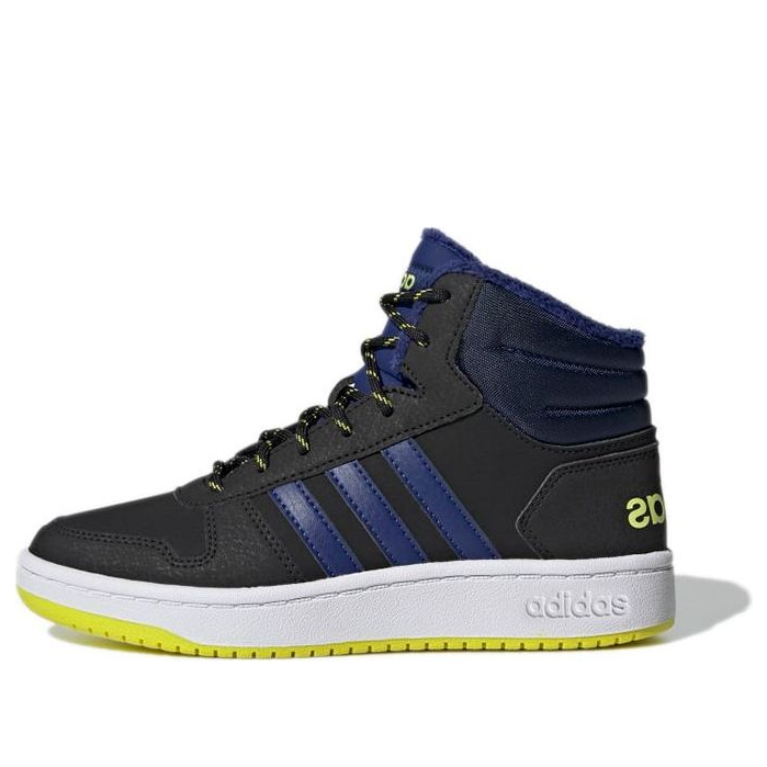 (GS) adidas Hoops 2.0 'Black Blue Neon Yellow' GZ7797