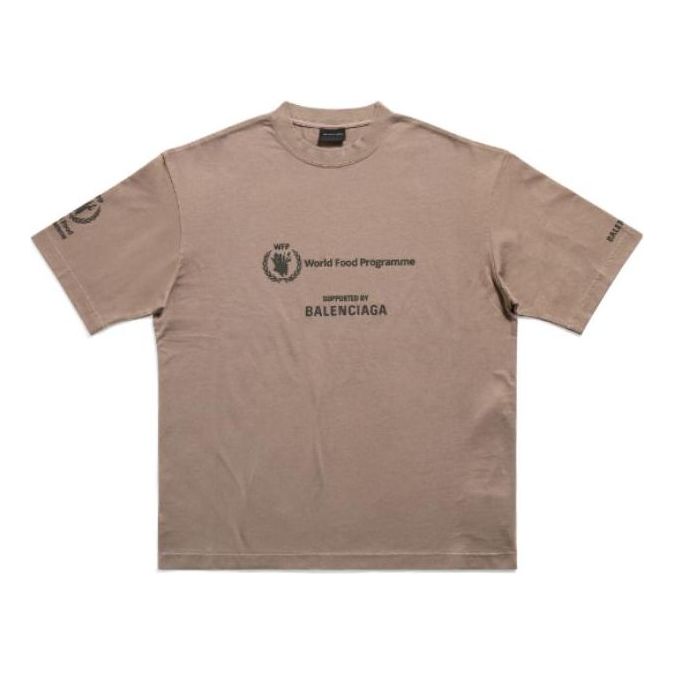 Balenciaga x WFP T-Shirt Medium Fit 'Beige' 612966TMVL27761